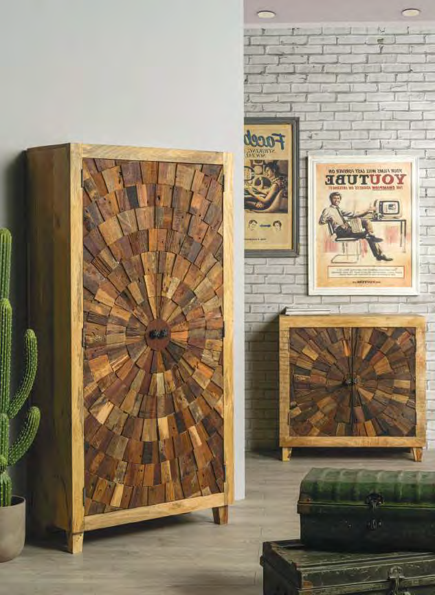 Armadio legno massiccio riciclato