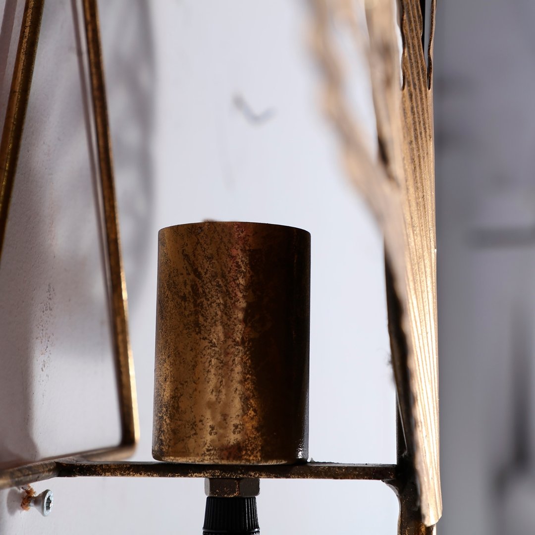 Applique Art decò foglia oro antico