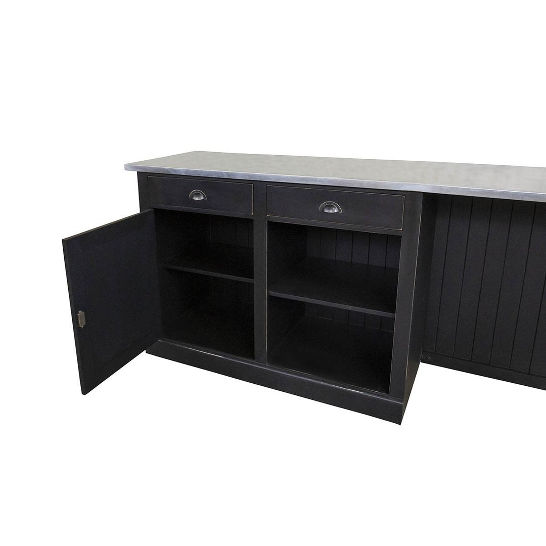 Mobile bar buffet con nicchia retro bancone