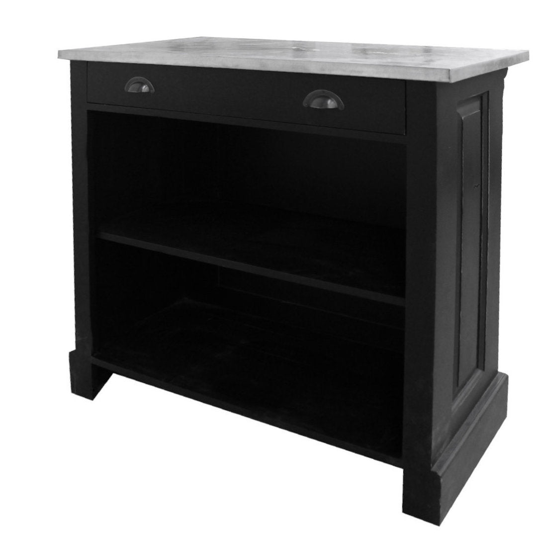 Mobile cassa nero shabby chic