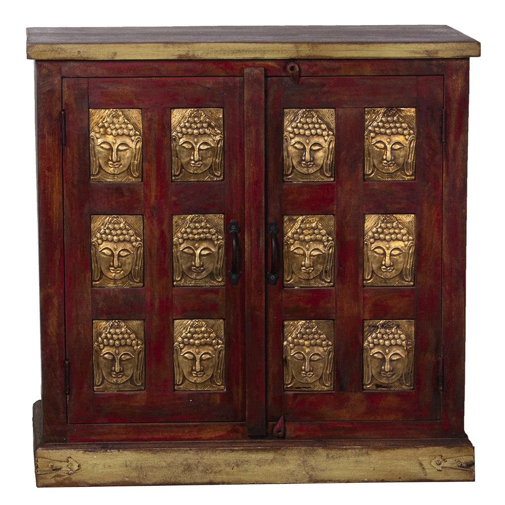 Credenza etnica legno e ottone