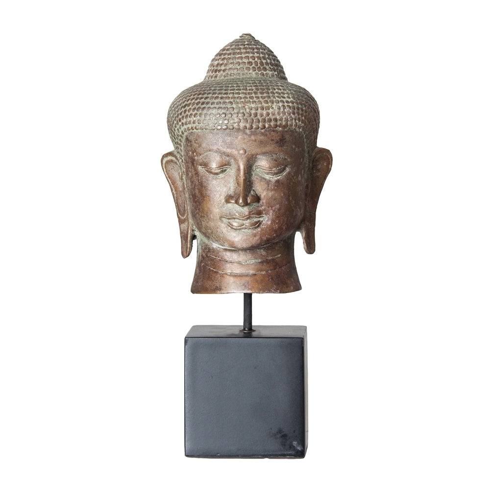 Buddha testa bronzo