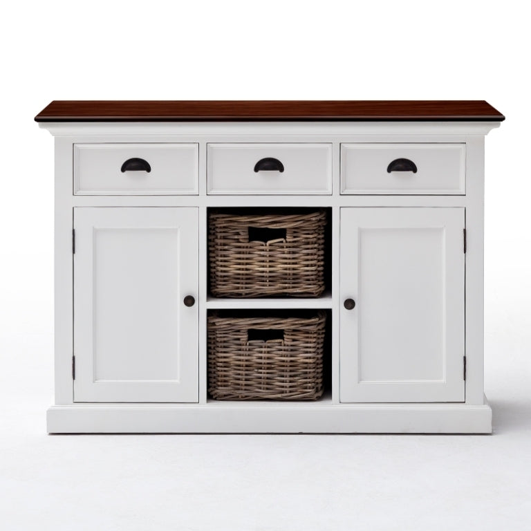 Buffet 2 cestini top noce