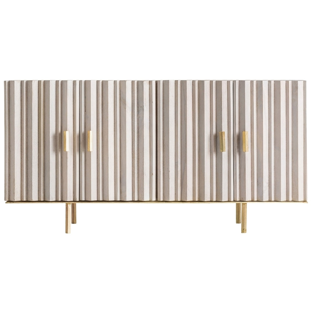 Buffet vintage bianco oro