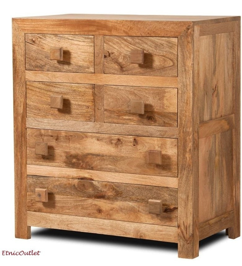 Cassettiera etnica in legno