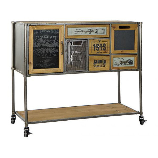 Consolle industrial con ruote