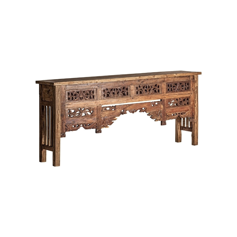 Consolle orientale legno intarsiato