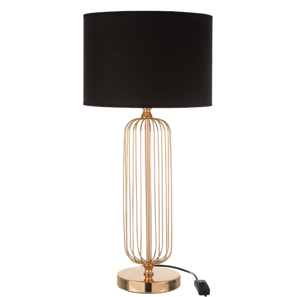 Lampada Art decò metallo dorato