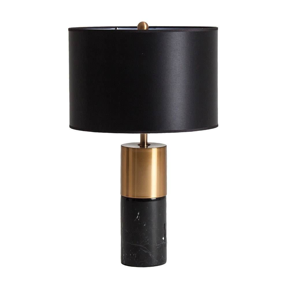 Lampada vintage nero oro tavola