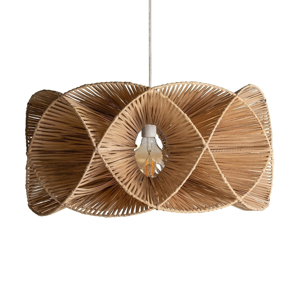 Lampadario rattan chic