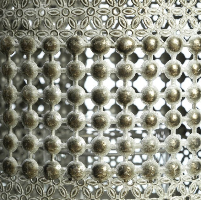 Lanterna metallo argento