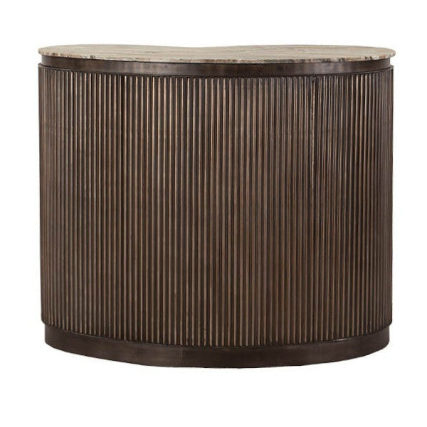 Bancone bar vintage ovale marmo