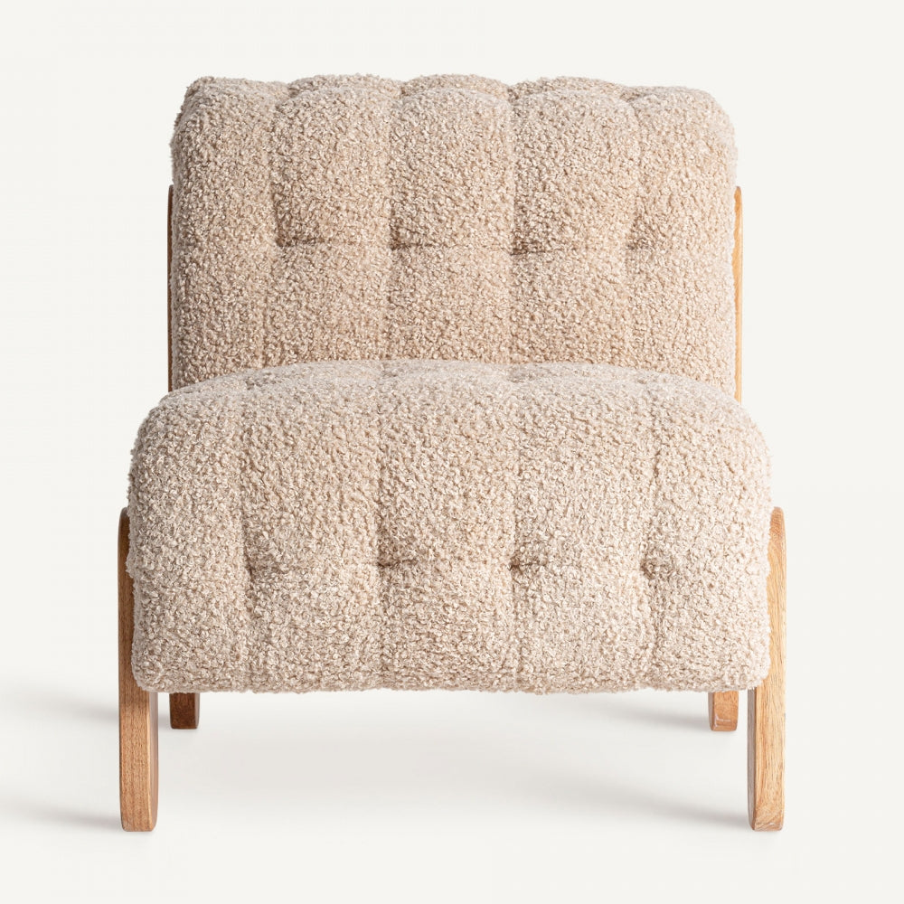 Poltrona beige coloniale