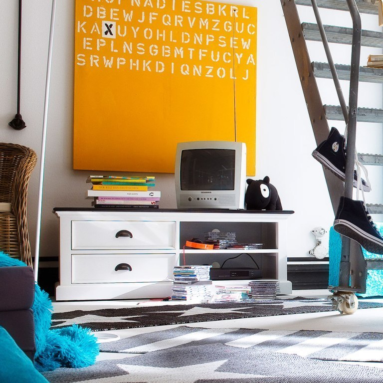 Porta tv provenzale bicolore 120