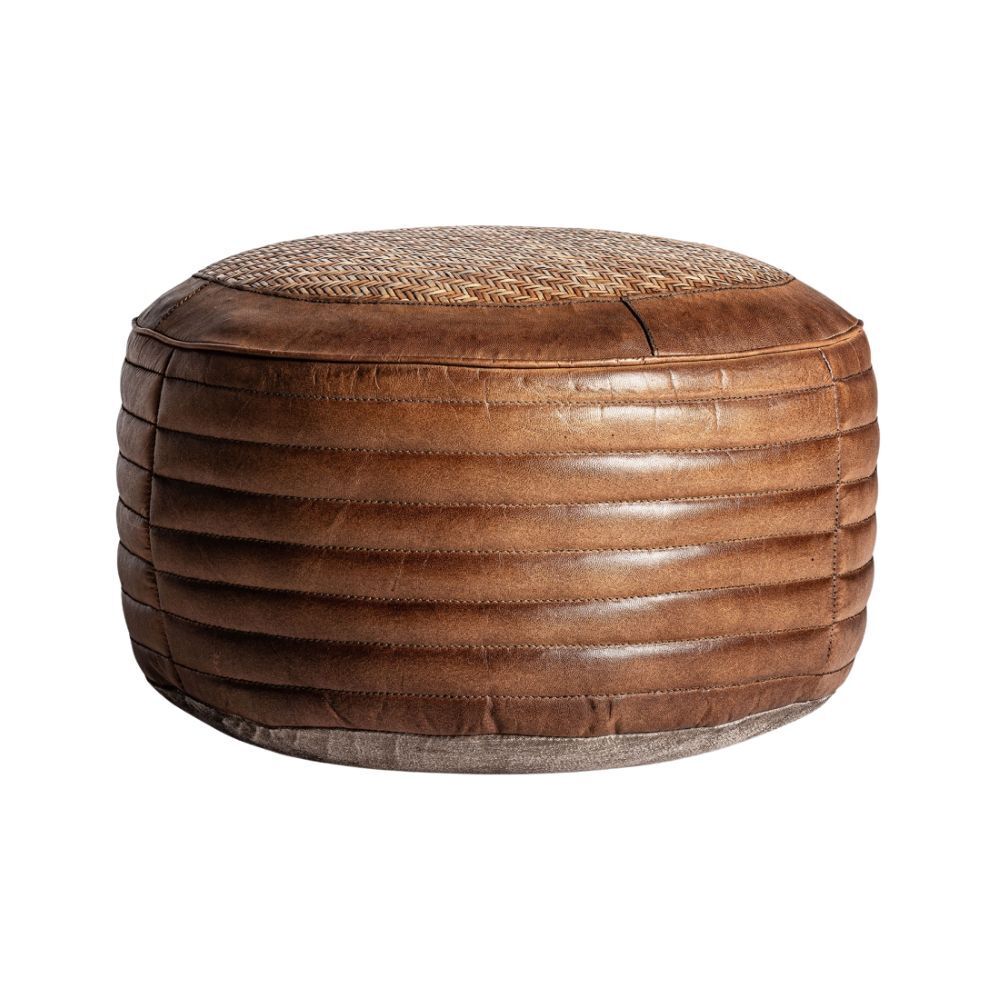 Pouf vintage rotondo