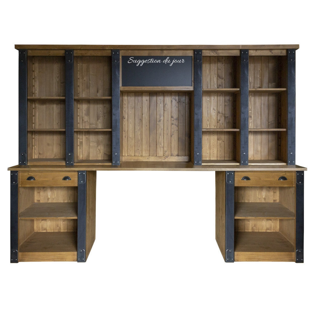 Mobile retro bar bancone industrial