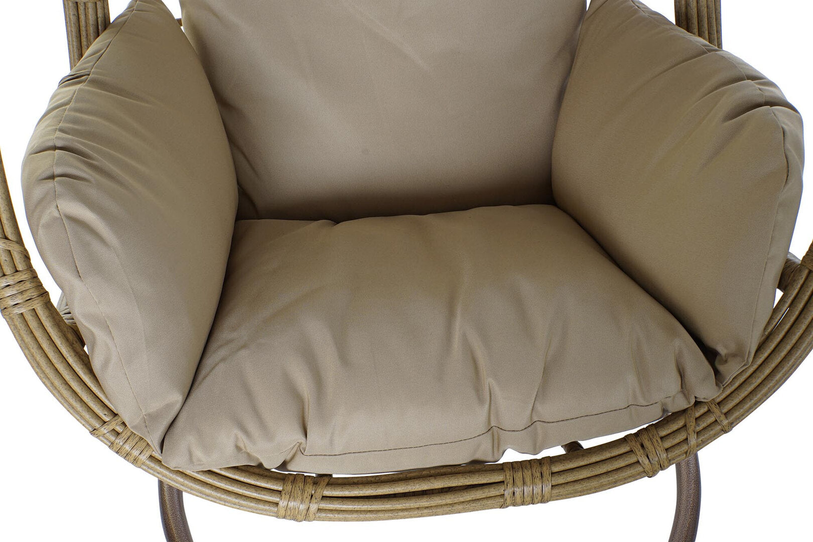 Sedia a dondolo con cuscini