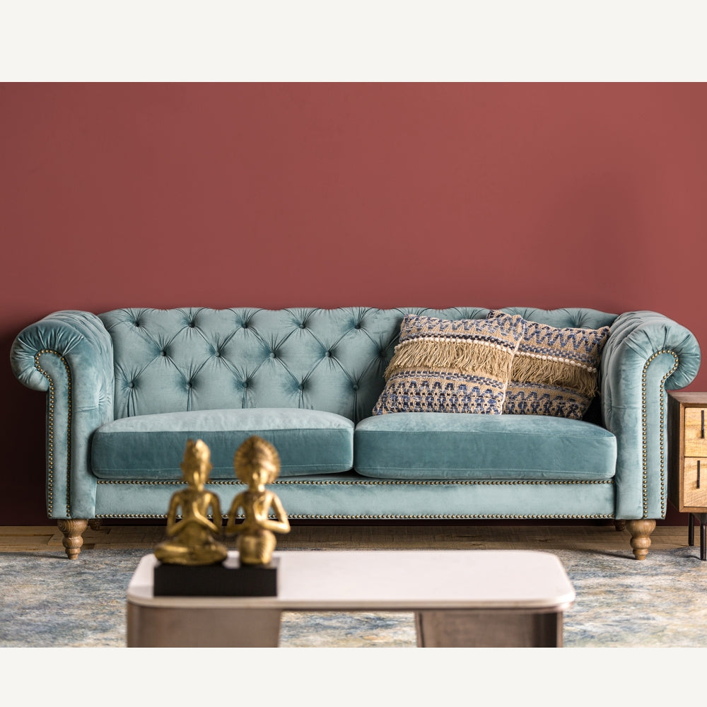 Divano francese turchese