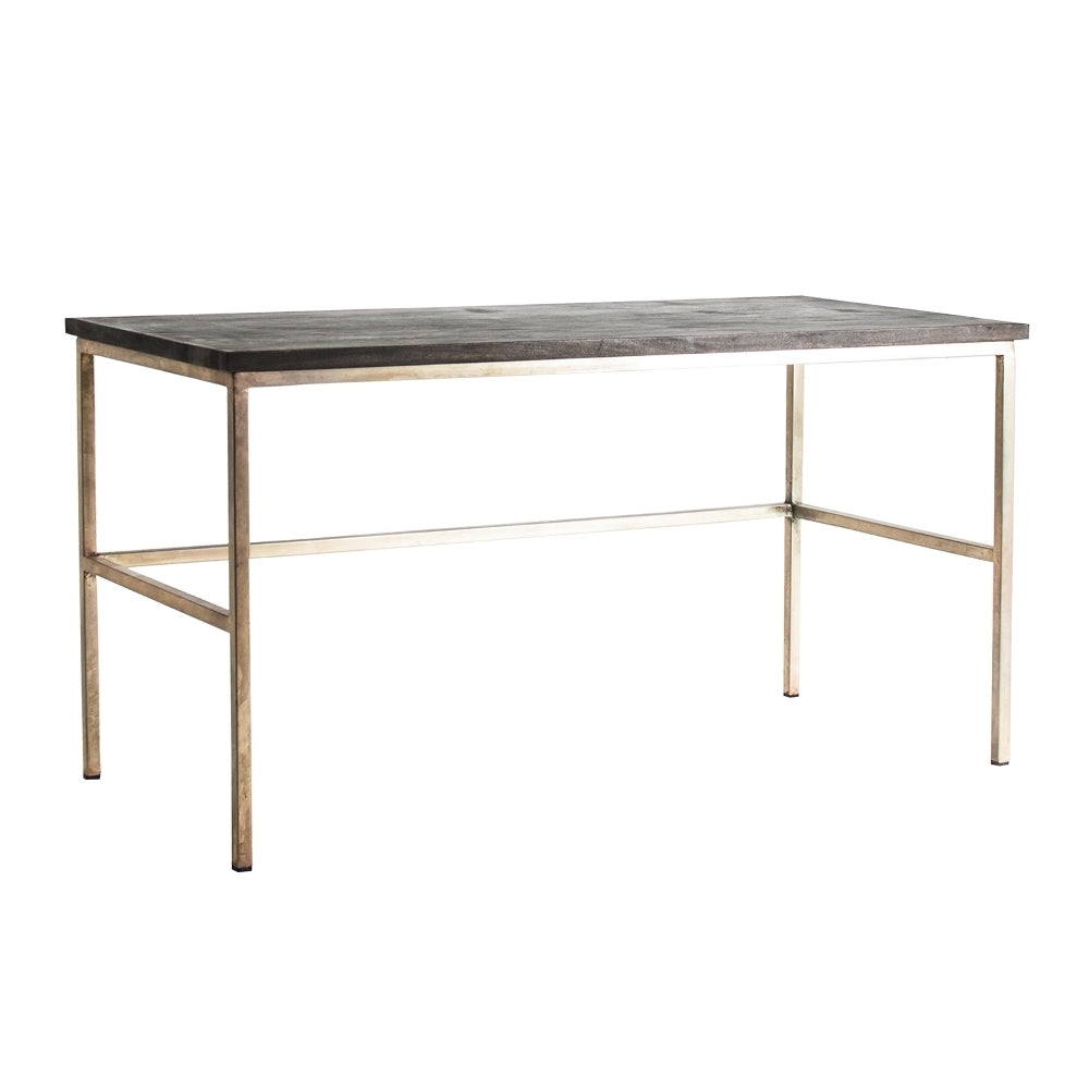 Scrivania dorata art decò