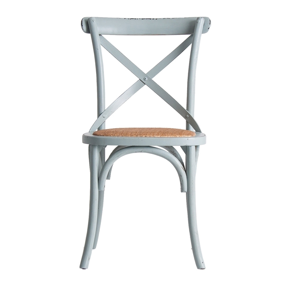 Sedia provenzale celeste shabby