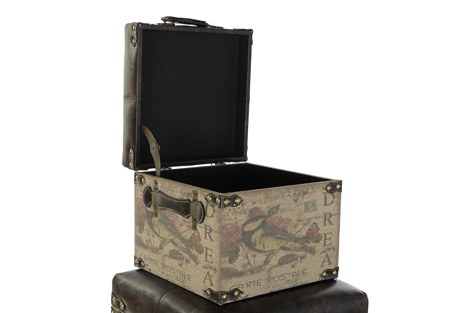 Set 3 bauli quadrati vintage