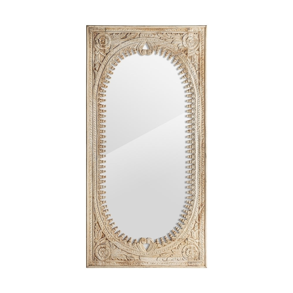 Specchio orientale legno massiccio