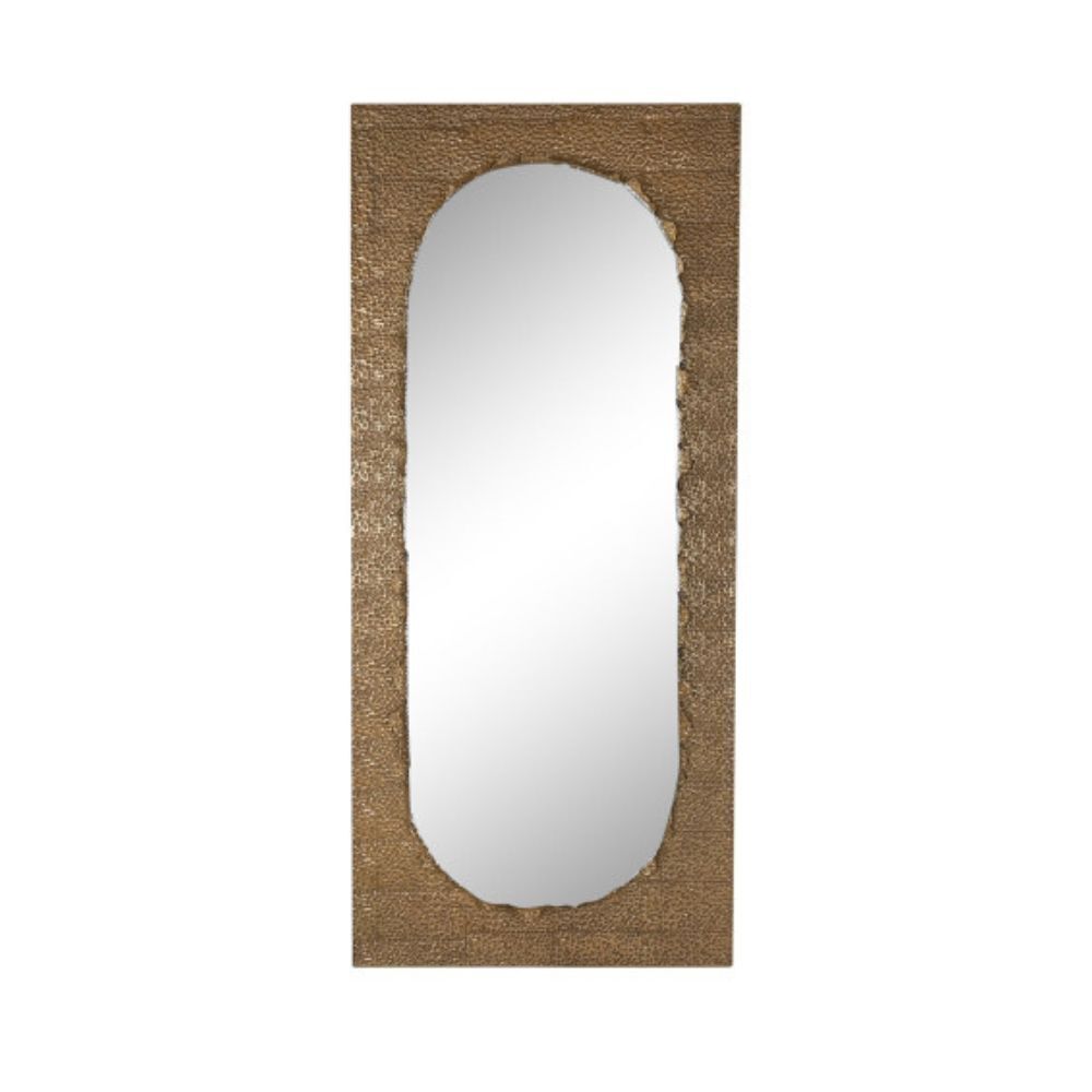 Specchio rettangolare dorato
