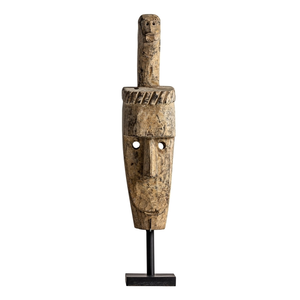 Statua maschera etnica legno