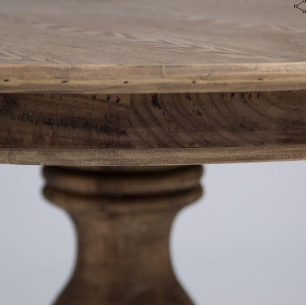 Tavolo coloniale tondo naturale