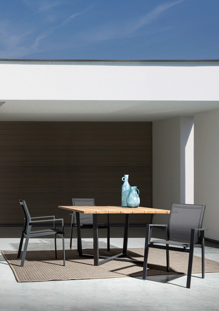 Tavolo pranzo quadrato giardino