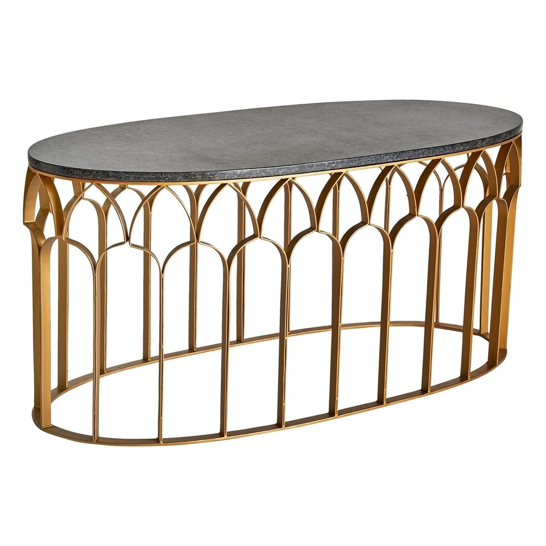 Tavolino art decò dorato