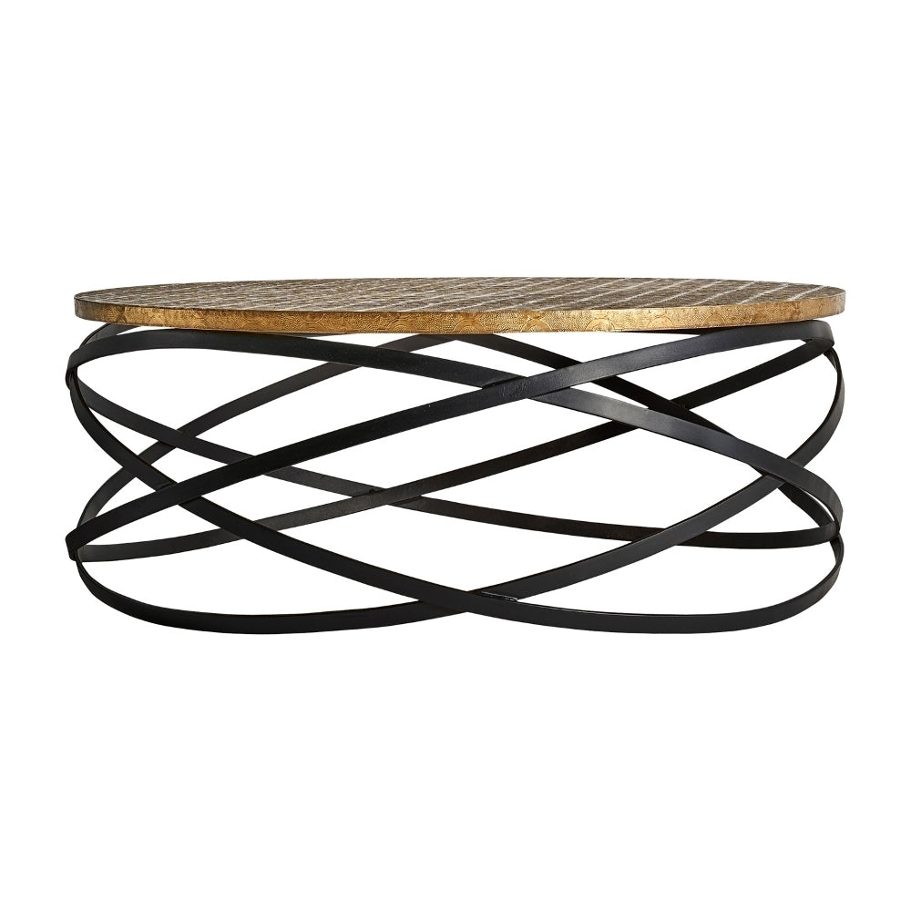 Tavolino tondo industrial decò