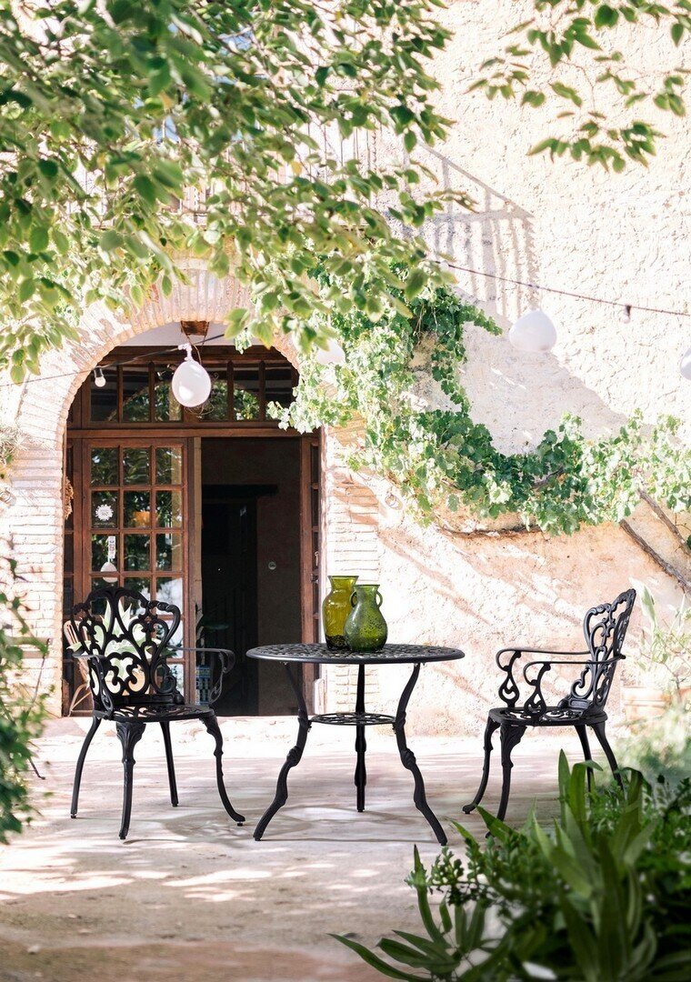 Tavolo da Giardino Provenzale Nero