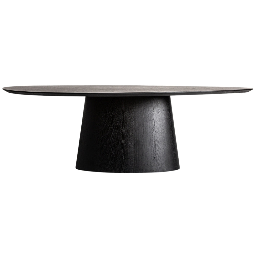 Tavolo ovale nero art déco