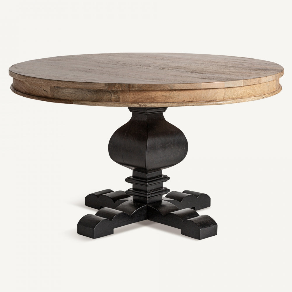 Tavolo rotondo base nera