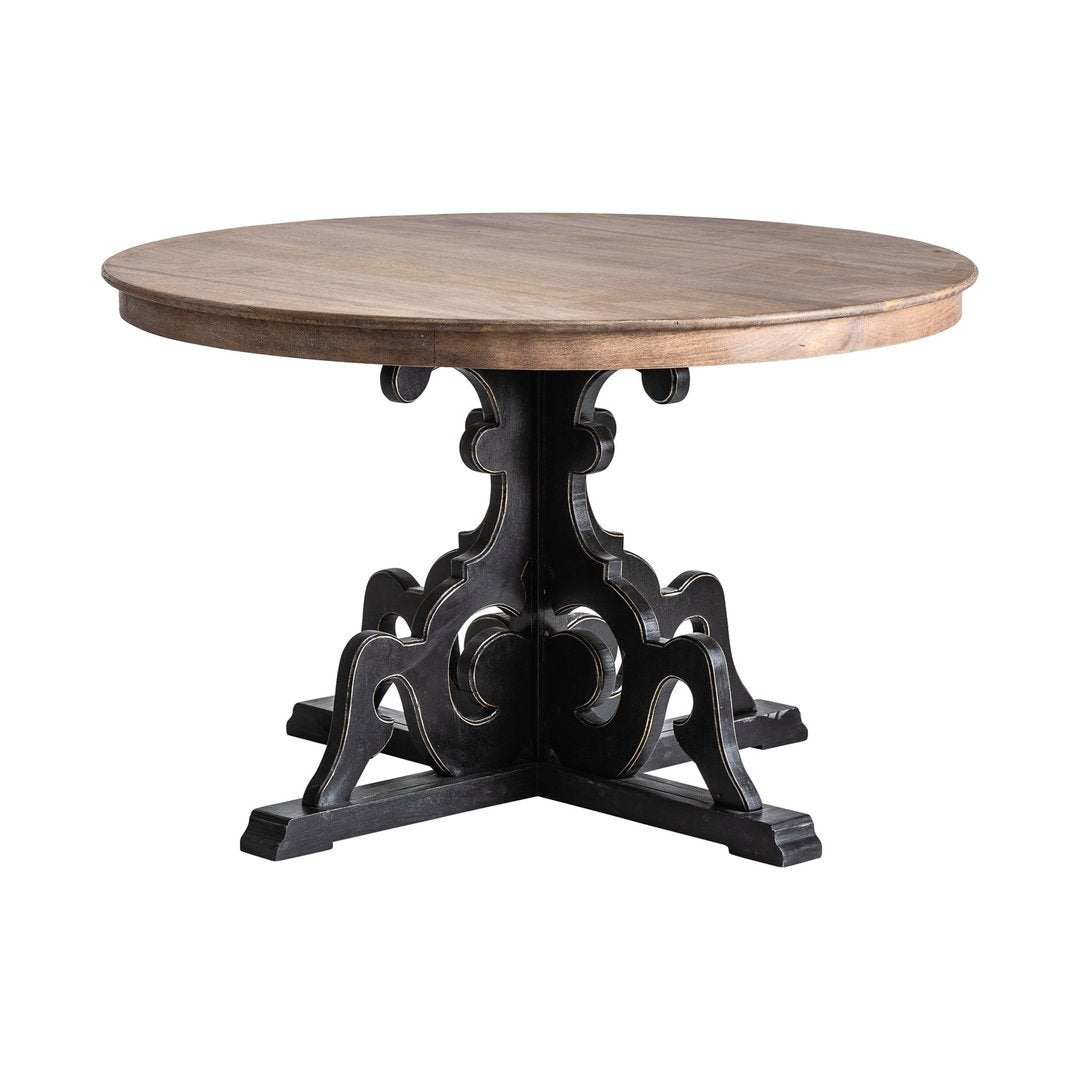 Tavolo tondo art decò provenzale