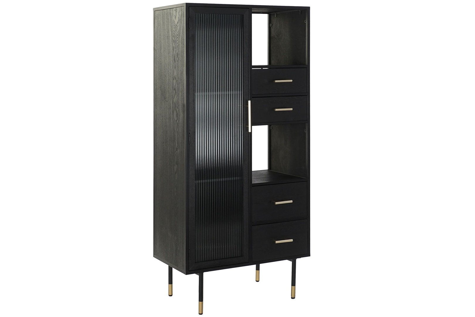 Vetrina industrial nera