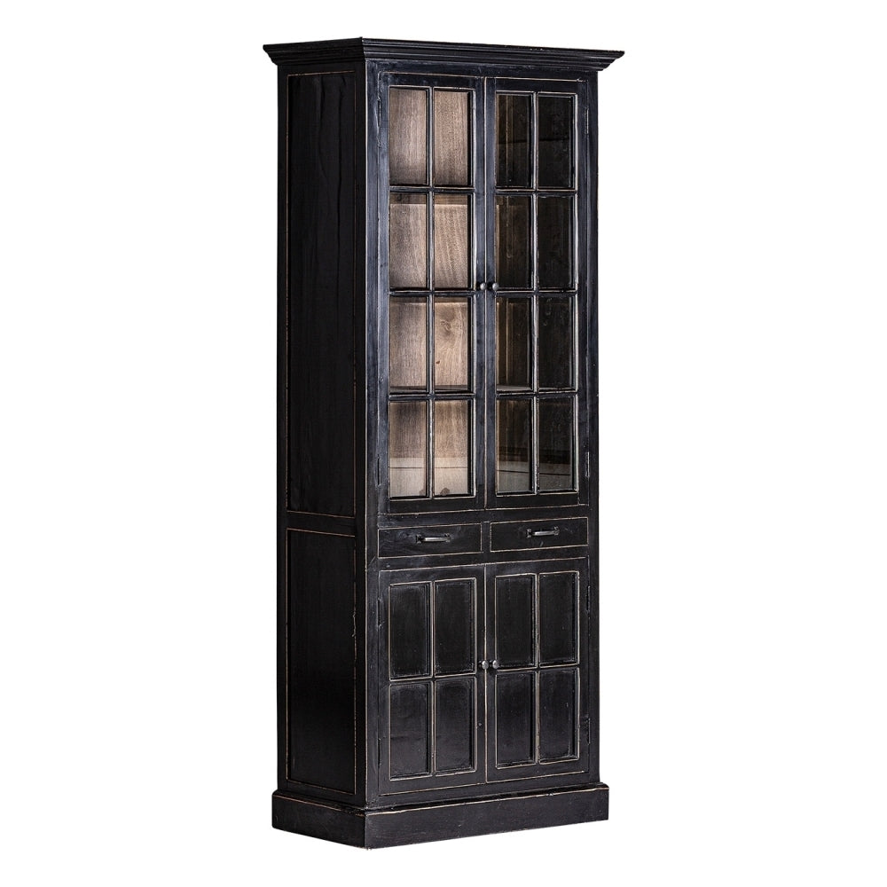 Vetrina libreria provenzale nera