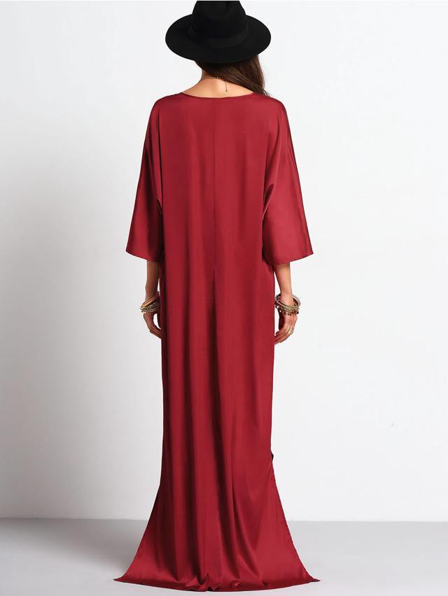 Vestito rosso orientale