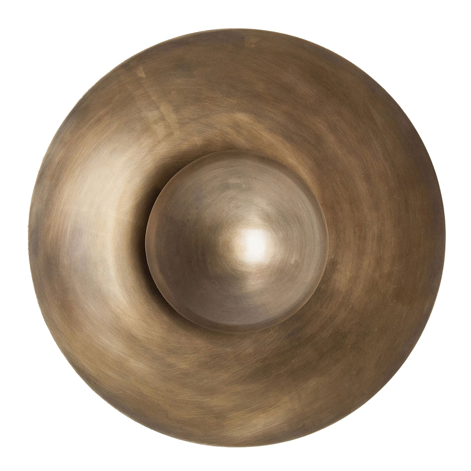 Lampada da parete ferro oro antico