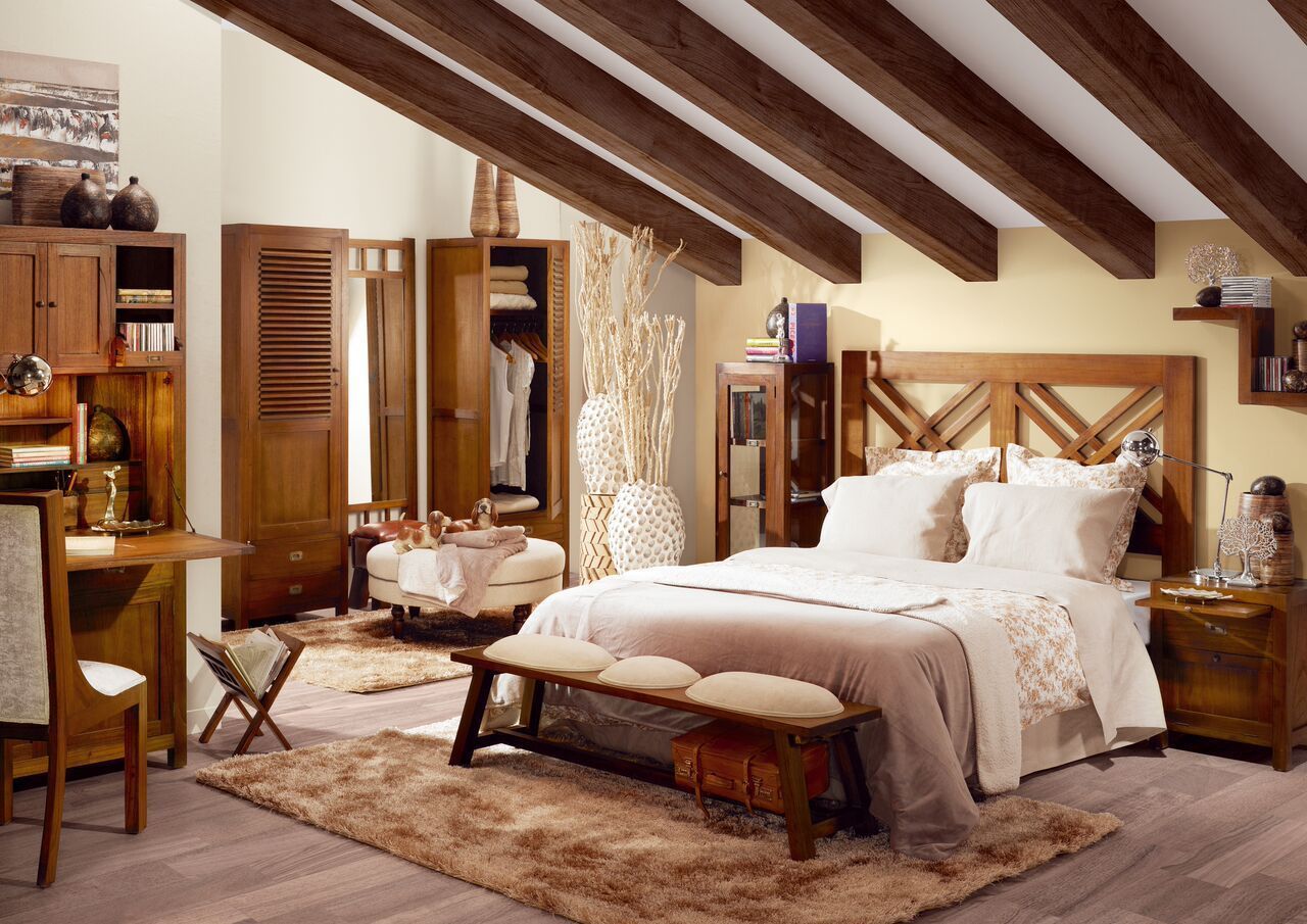 Armadio etnico stile neo-coloniale