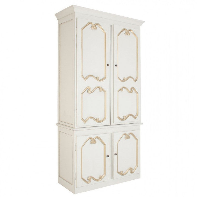 Armadio oriental chic bianco