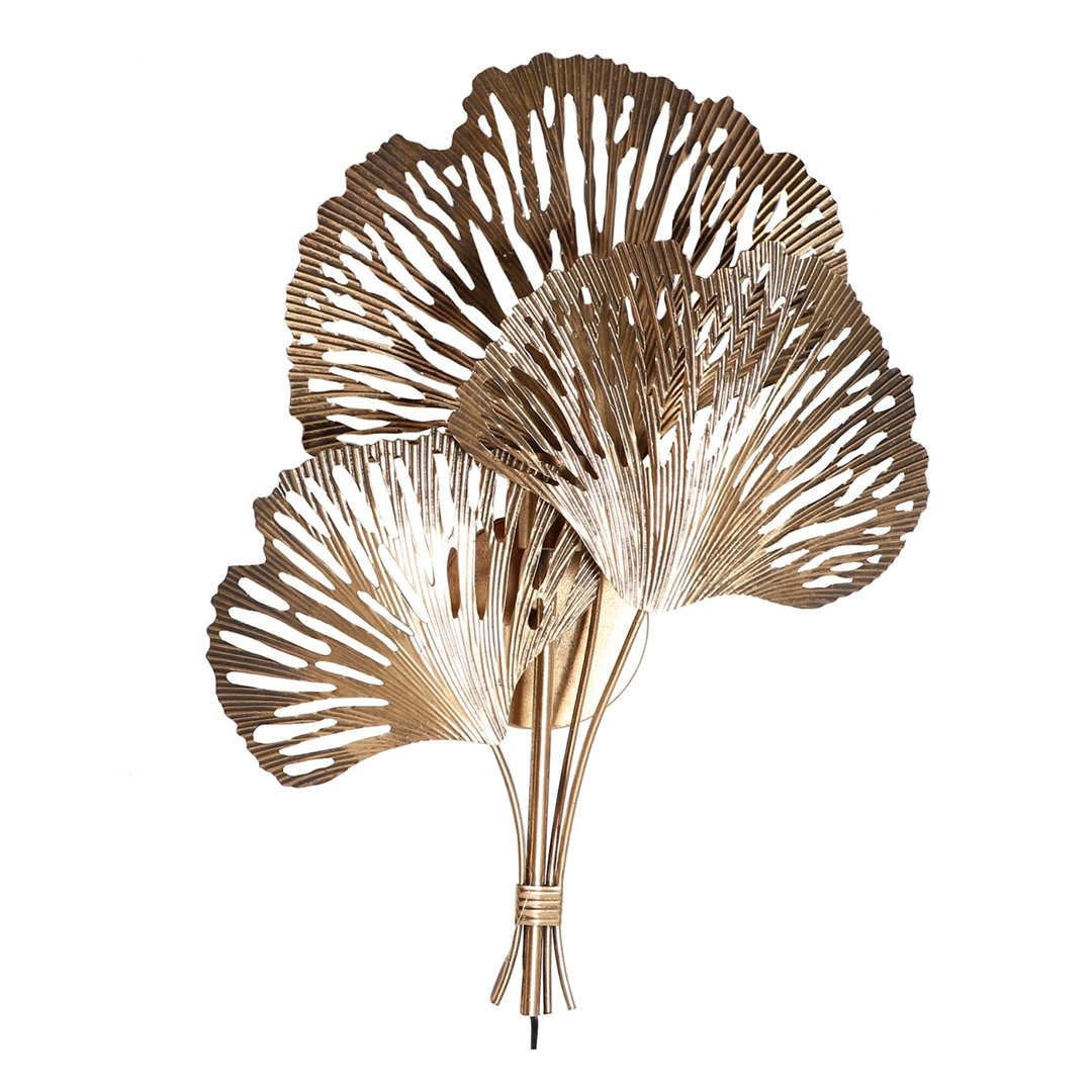 Applique Art decò foglia oro antico