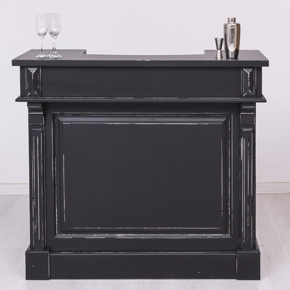Bancone bar nero shabby chic
