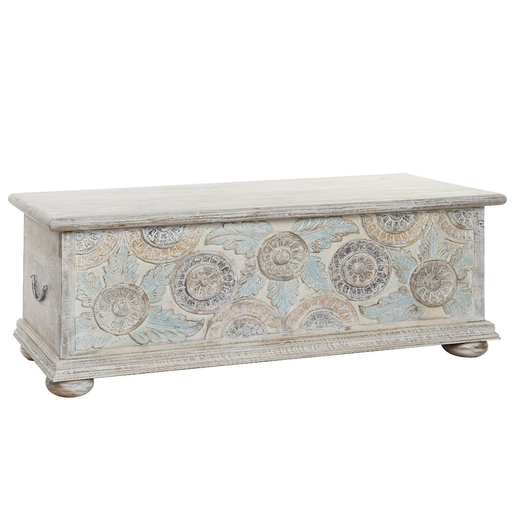 Baule panca orientale legno