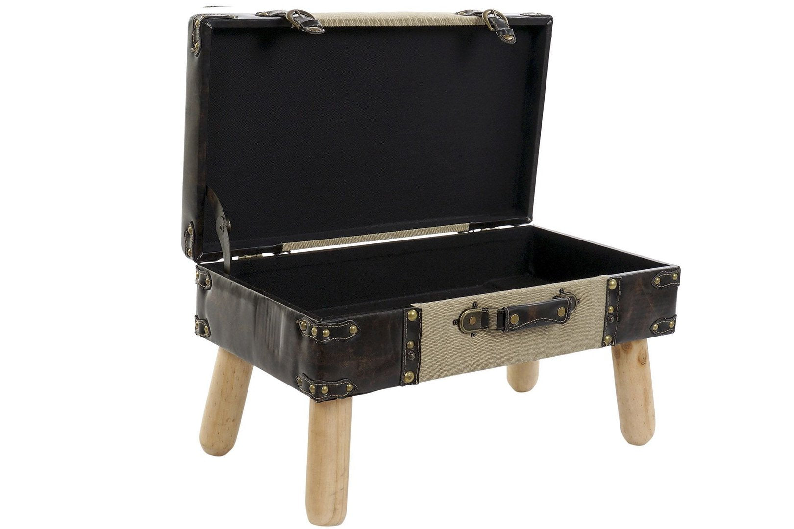 Set 2 bauli panche contenitori vintage