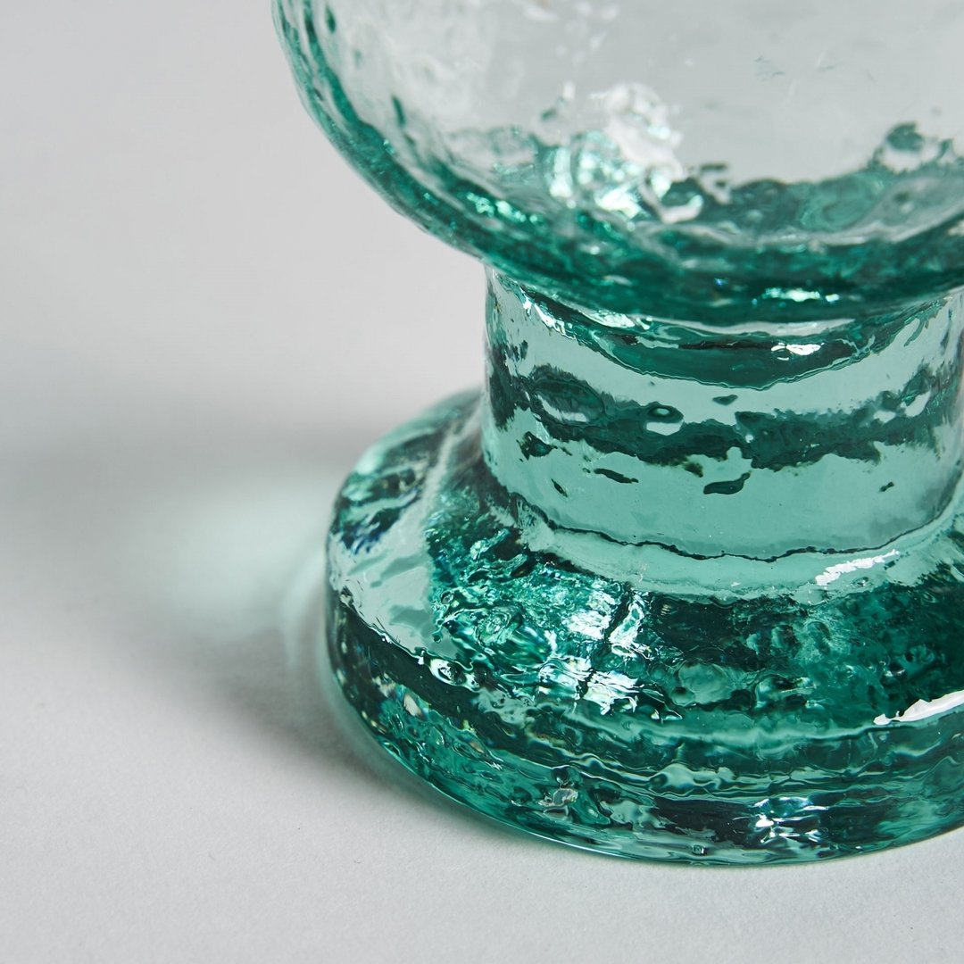 Servizio bicchieri vetro 6pz acqua marina