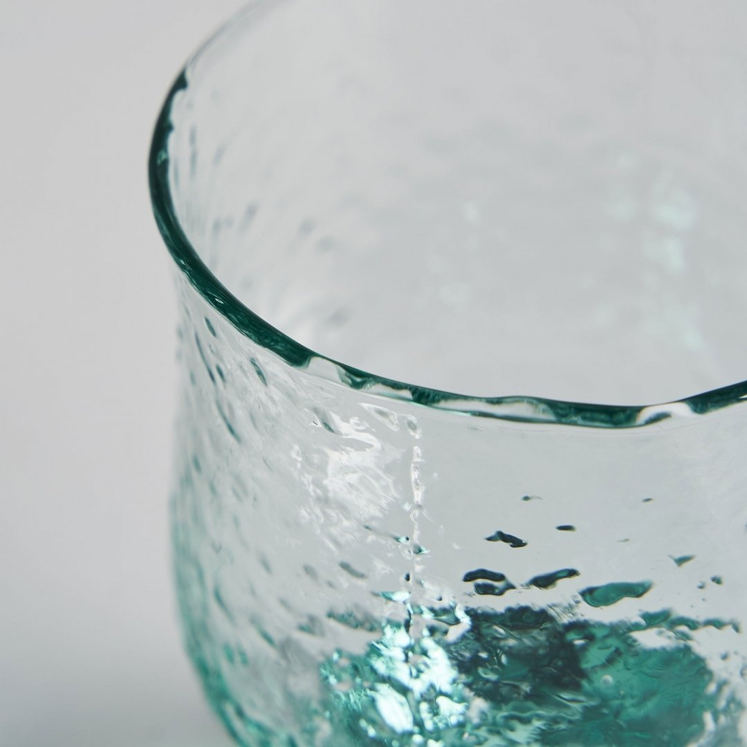 Servizio bicchieri vetro 6pz acqua marina