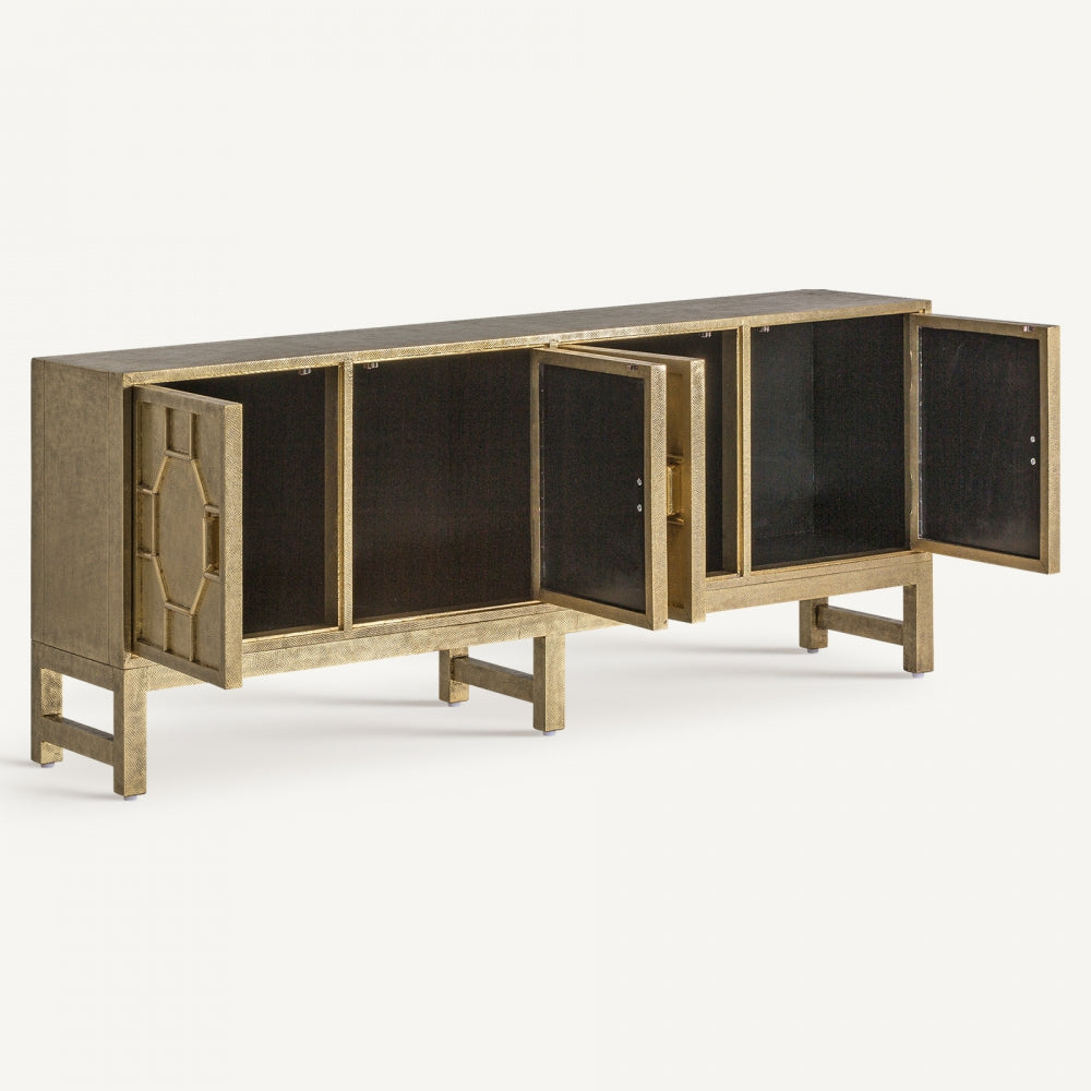 Mobile credenza ottone dorato