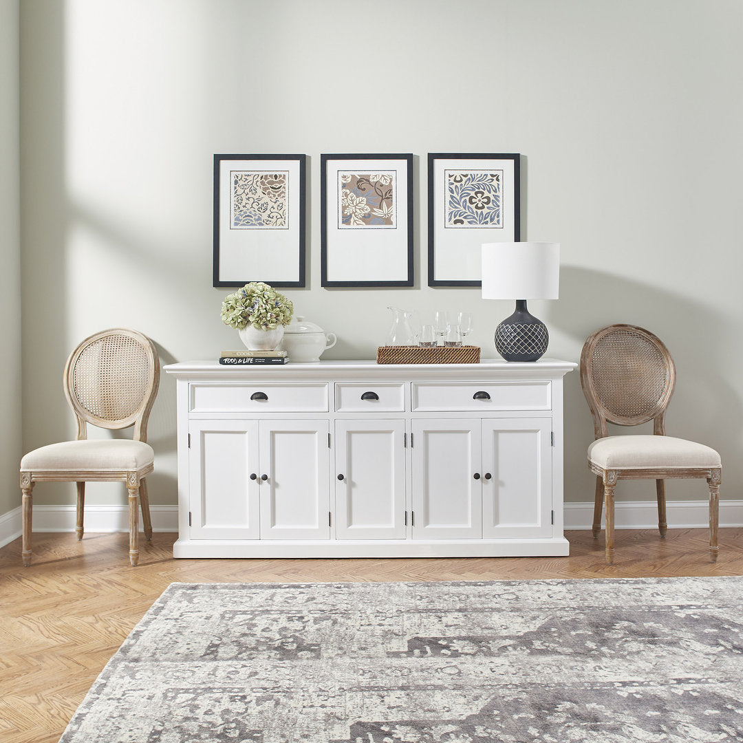 Buffet provenzale legno massello bianco